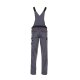 PLANAM Damen Latzhose HIGHLINE Schiefer/Schwarz/Rot 40
