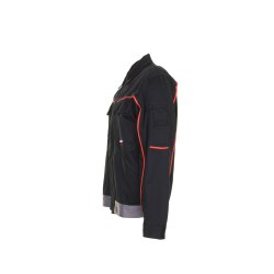 PLANAM Herren V2 Bundjacke VISLINE Schwarz/Orange/Zink 42