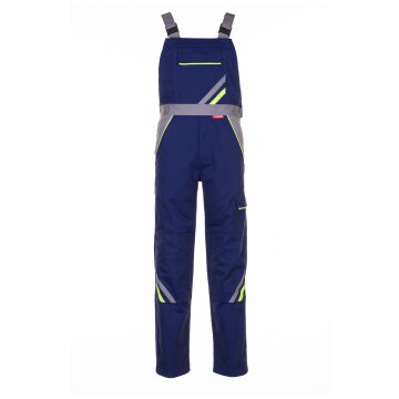 PLANAM Herren Latzhose VISLINE Marine/Gelb/Zink 52