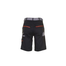 PLANAM Herren Shorts VISLINE Schwarz/Orange/Zink XXL