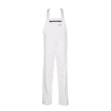 PLANAM Herren Latzhose BW-290 Brustlatztasche Reißfest Weiß 54
