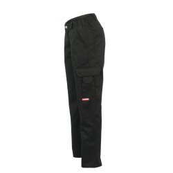 PLANAM Easy Damen Bundhose CASUAL Oberschenkeltaschen Schwarz 52