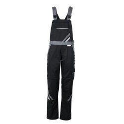 PLANAM Damen Latzhose HIGHLINE Schwarz/Schiefer/Zink 34