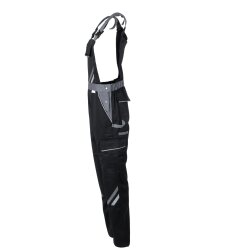 PLANAM Damen Latzhose HIGHLINE Schwarz/Schiefer/Zink 38