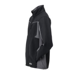 PLANAM Unisex Softshelljacke HIGHLINE Schwarz/Schiefer/Zink L