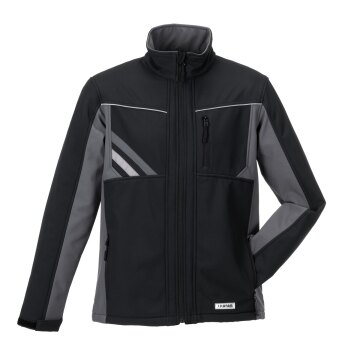 PLANAM Unisex Softshelljacke HIGHLINE Schwarz/Schiefer/Zink M