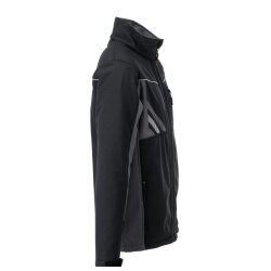 PLANAM Unisex Softshelljacke HIGHLINE Schwarz/Schiefer/Zink M