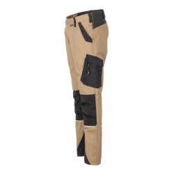 PLANAM Damen Bundhose NORIT 4-Wege-Stretch Sand/Schwarz
