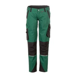 PLANAM Damen Bundhose NORIT 4-Wege-Stretch Grün/Schwarz