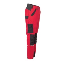 PLANAM Damen Bundhose NORIT 4-Wege-Stretch Rot/Schwarz