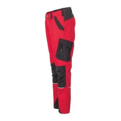 PLANAM Damen Bundhose NORIT 4-Wege-Stretch Rot/Schwarz