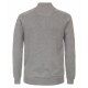 CASAMODA Herren Strickjacke Zipper Regular Baumwolle Silbergrau