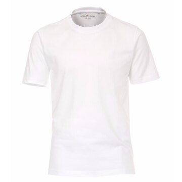 CASAMODA Herren T-Shirt Kurzarm Rundhals Regular Fit Weiß
