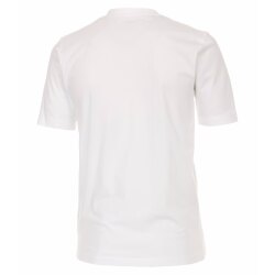 CASAMODA Herren T-Shirt Kurzarm V-Neck Regular Fit Weiß 6XL