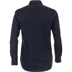 VENTI Herren Businesshemd Langarm Kent Body-Fit Marine