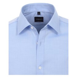 VENTI Herren Businesshemd 72er Langarm Kent Body-Fit Hellblau