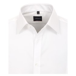 VENTI Herren Businesshemd Langarm Kent Body-Fit Weiß
