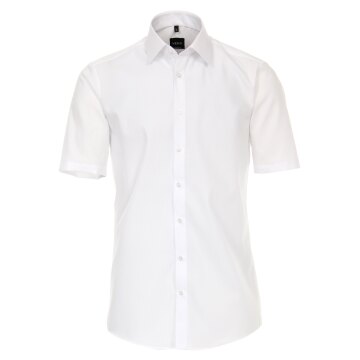 VENTI Herren Businesshemd Kurzarm Kent Modern-Fit Weiß 38