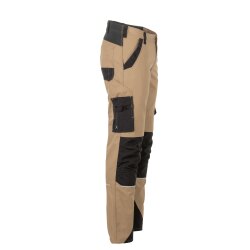 PLANAM Herren Bundhose NORIT 4-Wege-Stretch Sand/Schwarz 52