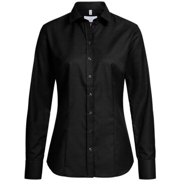 Greiff Modern with 37.5® Damen Bluse Langarm Kent Regular Schwarz