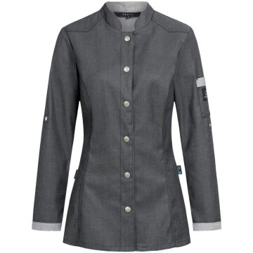 Greiff GASTRO MODA Cuisine Damen Kochjacke Bikerstyle Anthrazit
