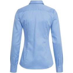 Greiff Corporate Wear Premium Damen Bluse Lamgarm Slim Fit Mittelblau Modell 6560 1200