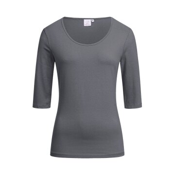 Greiff SHIRTS Damen Shirt 1/2-Arm Rundhals Regular-Fit Anthrazit