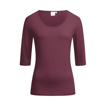 Greiff SHIRTS Damen Shirt 1/2-Arm Rundhals Regular Fit Burgund
