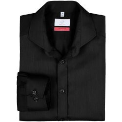 Greiff Corporate Hemd PREMIUM Herren OEKO TEX® Schwarz