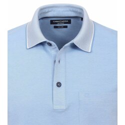 CASAMODA Herren Poloshirt Kurzarm Regular Piqué Hellblau