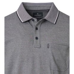 CASAMODA Herren Poloshirt Kurzarm Regular Piqué Anthrazit meliert