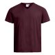Greiff Corporate Wear SHIRTS Herren Shirt Kurzarm V-Ausschnitt Regular Fit Baumwollmix Stretch OEKO TEX® Burgund Rot