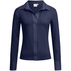 Greiff SHIRTS Damen Shirtbluse Lang Kragen V-Neck Regular...