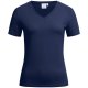 Greiff Corporate Wear SHIRTS Damen T-Shirt Kurzarm V-Ausschnitt Regular Fit Baumwollmix Stretch OEKO TEX® Marine