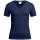 Greiff SHIRTS Damen T-Shirt Kurzarm V-Neck Regular-Fit Marine