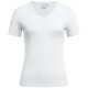 Greiff SHIRTS Damen T-Shirt Kurzarm V-Neck Regular-Fit Weiß