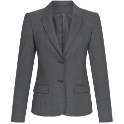 Gr&ouml;&szlig;e 32 Greiff Corporate Wear Modern with 37.5 Damen Blazer Regular Fit Schwarz PINPOINT Modell 1424