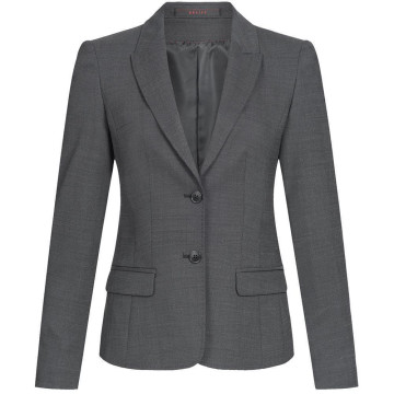 Gr&ouml;&szlig;e 34 Greiff Corporate Wear Modern with 37.5 Damen Blazer Regular Fit Schwarz PINPOINT Modell 1424
