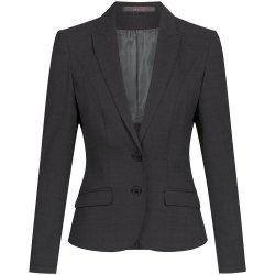 Gr&ouml;&szlig;e 32 Greiff Corporate Wear Modern with 37.5 Damen Blazer Slim Fit Schwarz PINPOINT Modell 1426