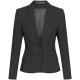 Gr&ouml;&szlig;e 36 Greiff Corporate Wear Modern with 37.5 Damen Blazer Slim Fit Schwarz PINPOINT Modell 1426