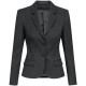 Gr&ouml;&szlig;e 32 Greiff Corporate Wear Basic Damen Blazer Slim Fit Anthrazit Modell 1434 7000