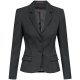 Gr&ouml;&szlig;e 34 Greiff Corporate Wear Basic Damen Blazer Slim Fit Anthrazit Modell 1434 7000
