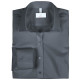 Gr&ouml;&szlig;e 34 Greiff Corporate Wear Basic Damen Bluse Lamgarm Slim Fit Kent Kragen Grau Modell 6510