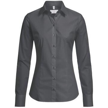 Greiff Corporate Bluse BASIC Damen OEKO TEX® Pflegeleicht Anthrazit 38