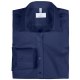 Gr&ouml;&szlig;e 32 Greiff Corporate Wear Basic Damen Bluse Lamgarm Slim Fit Kent Kragen Marine Blau Modell 6510