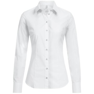 Greiff Corporate Bluse BASIC Damen OEKO TEX® Pflegeleicht Weiß 36