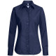 Gr&ouml;&szlig;e 40 Greiff Corporate Wear Basic Damen Bluse Langarm Regular Fit Marine Blau Modell 6519