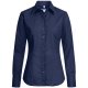 Gr&ouml;&szlig;e 44 Greiff Corporate Wear Basic Damen Bluse Langarm Regular Fit Marine Blau Modell 6521
