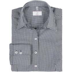 Greiff Corporate Bluse BASIC Damen OEKO TEX® Schwarz kariert 52