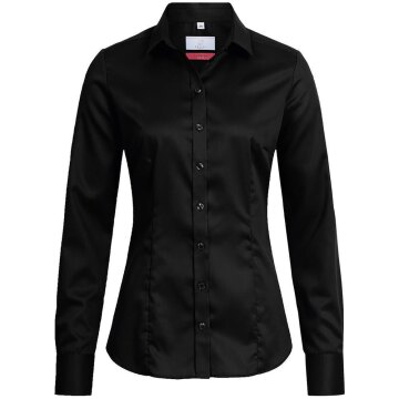 Greiff Corporate Bluse PREMIUM Damen OEKO TEX® Bügelfrei Schwarz 38